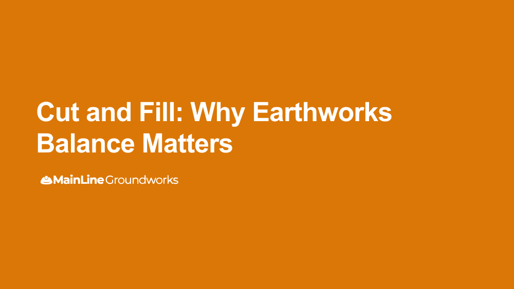 Cut and fill why earthworks balance matters