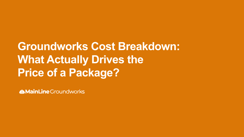 Groundworks cost breakdown: what drives the price of a package