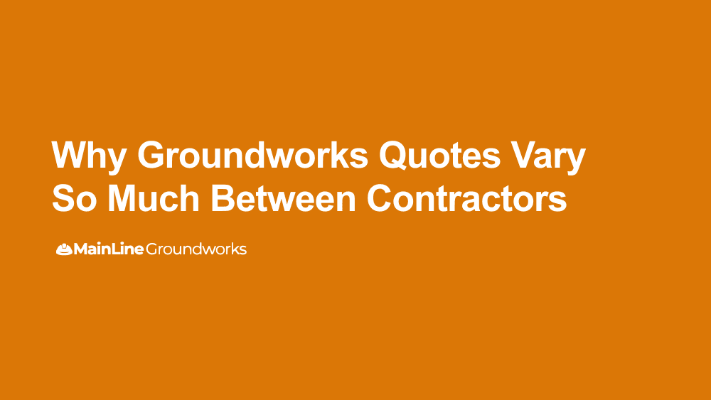 Why groundworks quotes vary so much between contractors