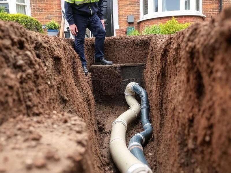Housing development infrastructure works including roads and drainage