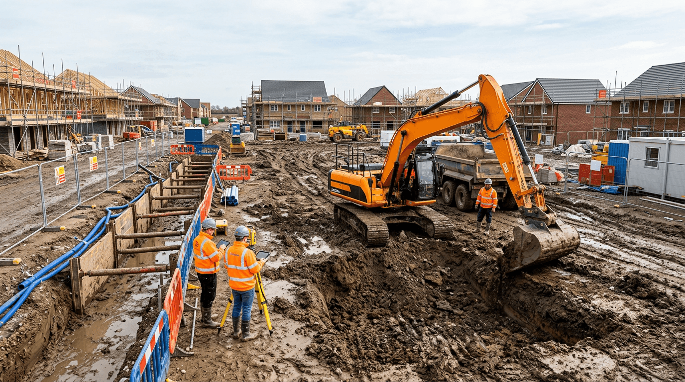 Groundworks package for constrained basement formation in London project image