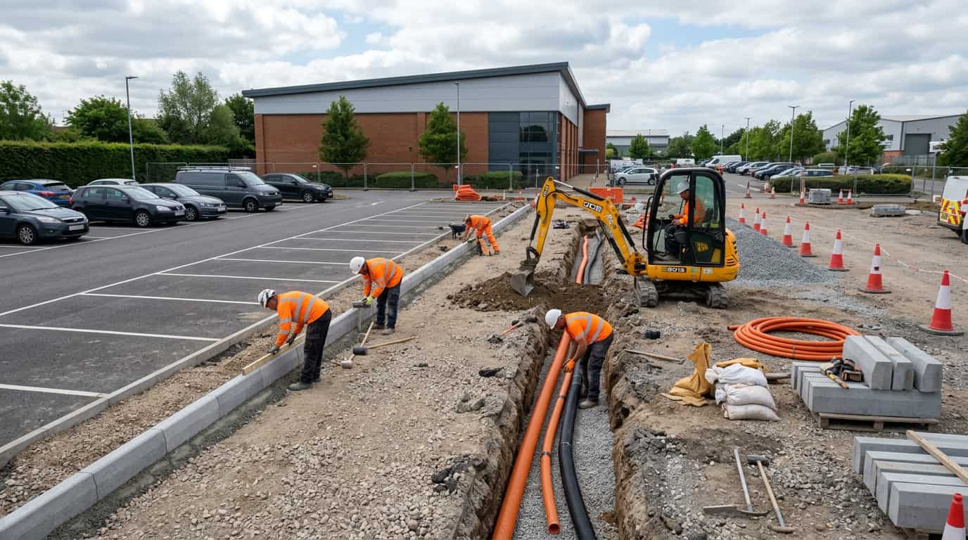 S278 Interface External Works Package — illustrative construction imagery