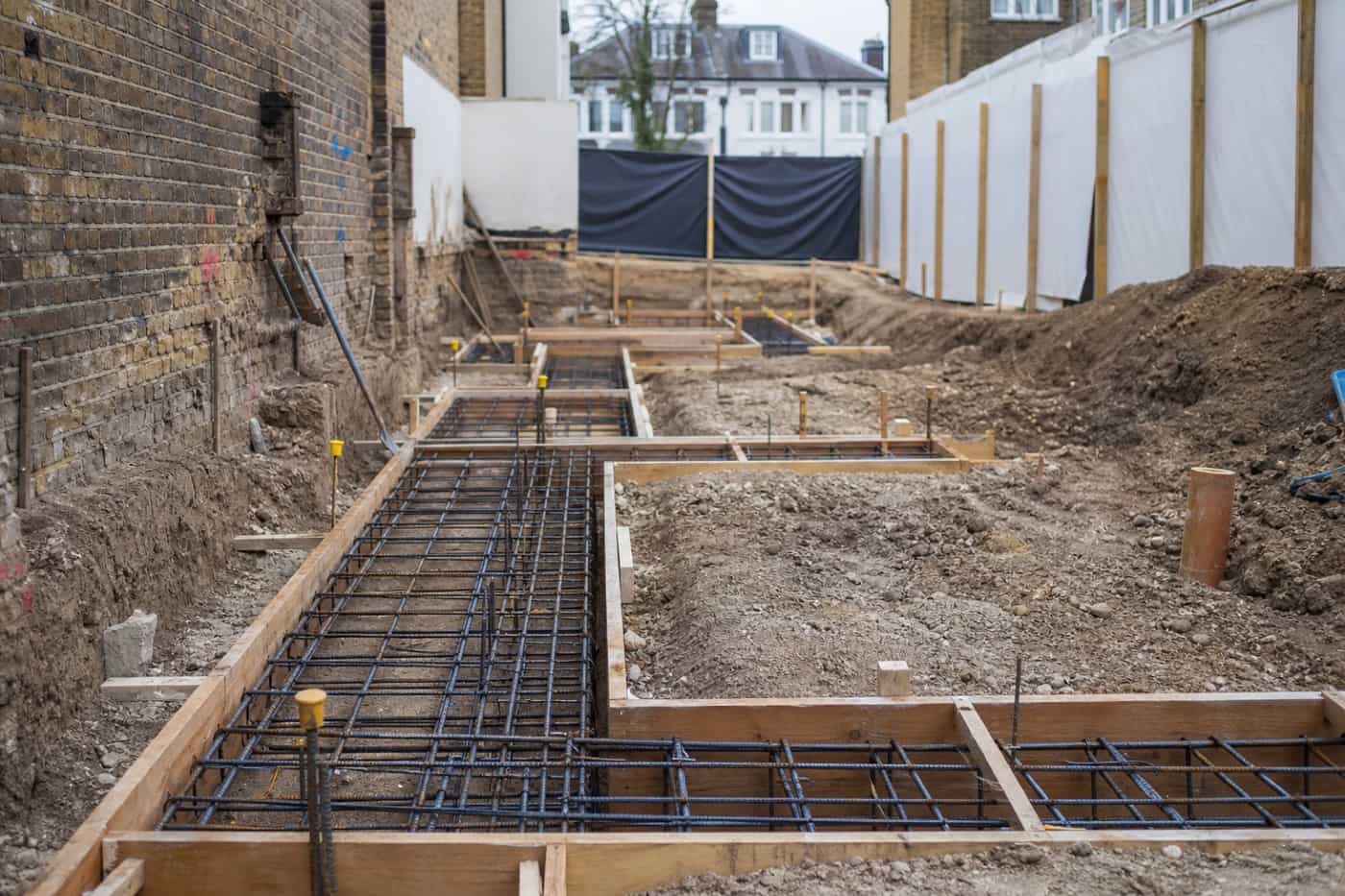 Foundation reinforcement and excavation package on a tight Fulham rebuild plot