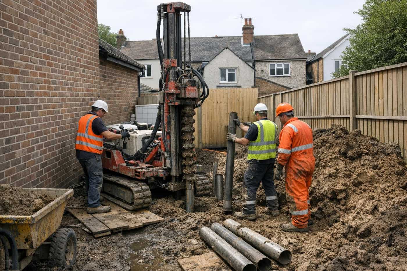 Mini piling cost guide — groundworks guidance