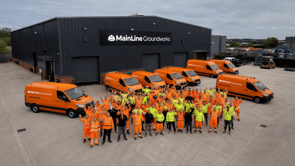 Mainline Groundworks site team